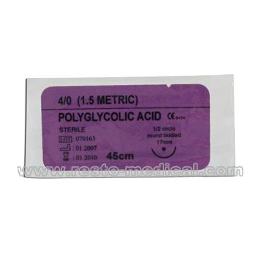 Polyglycolic acid suture